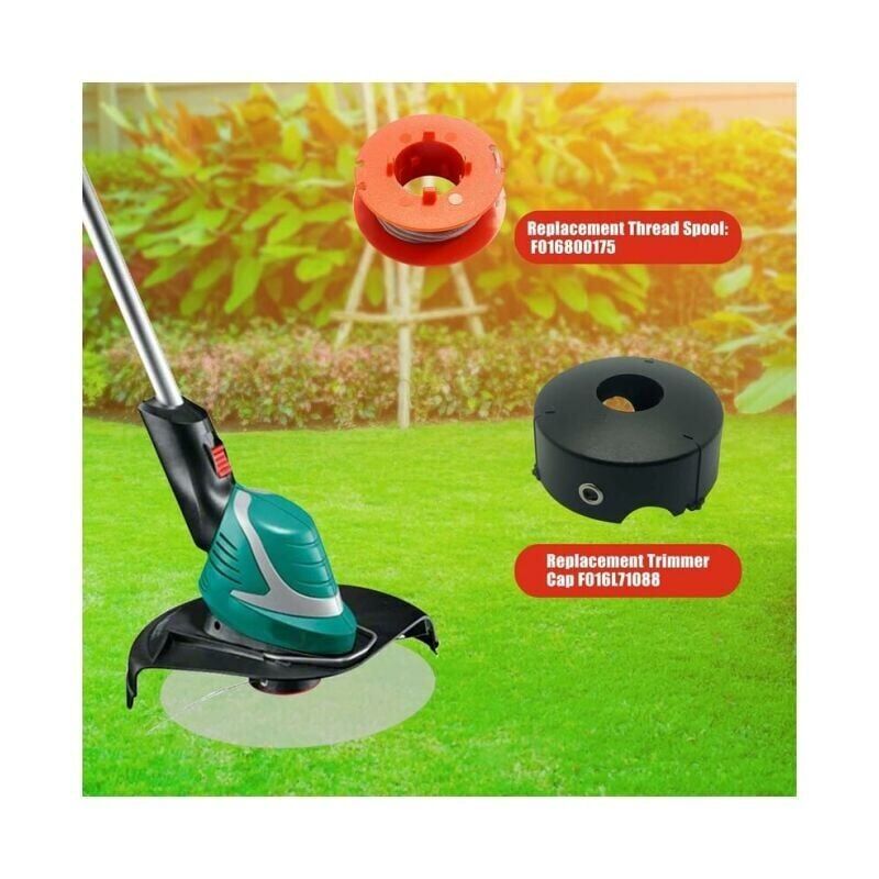 Bosch Art 23 26 30 Trimmer Line Spool 8M x 1.6mm Compatible with Bosch Easytrim \u0026 Combitrim F016800175 3 Spools + 1 Cover