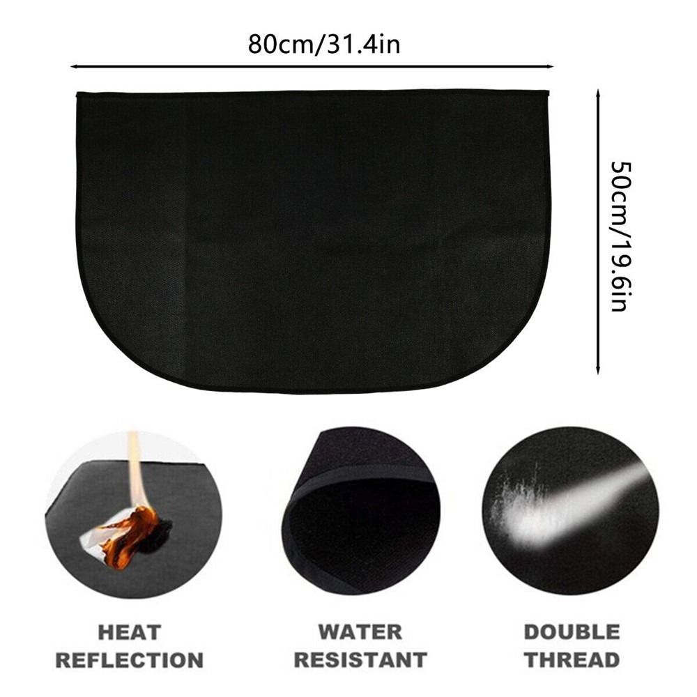 Fireproof Mat for Fireplace, Hearth &amp; Grill Floor Protector 50X80CM