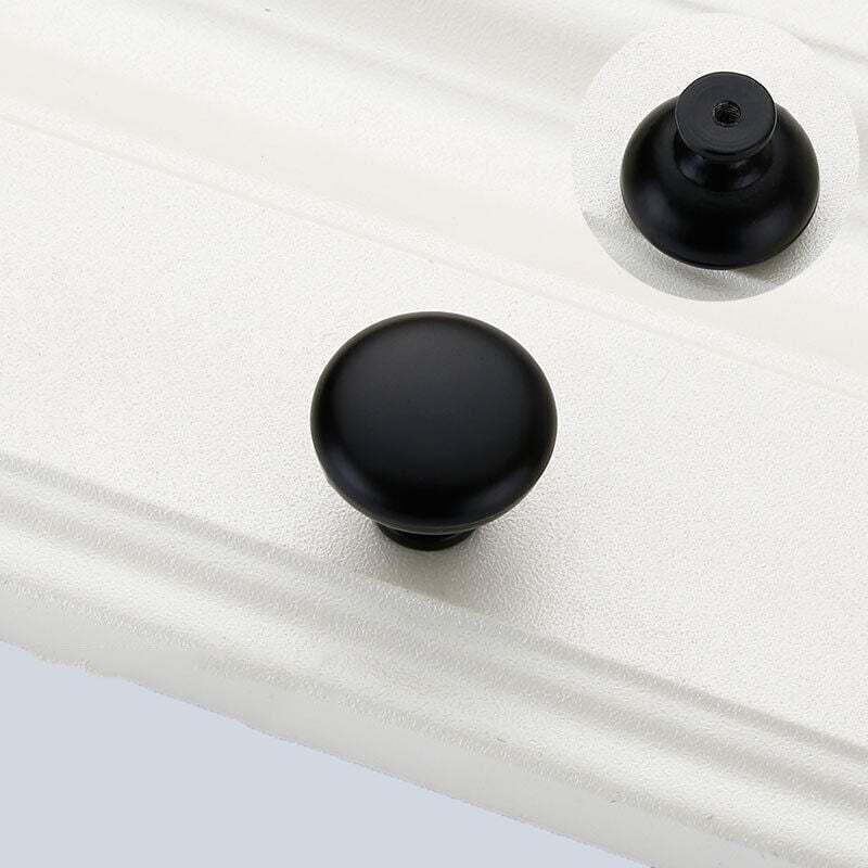 20PCS 29mm Vintage Black Door Knobs Drawer Handles Compatible with Furniture Cabinets Kitchen Doors