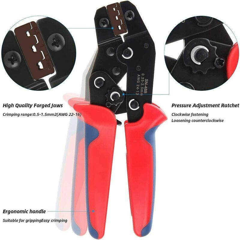 Cable Lug Pliers SN-48B for Electrical Wire Connectors with Ergonomic Handle