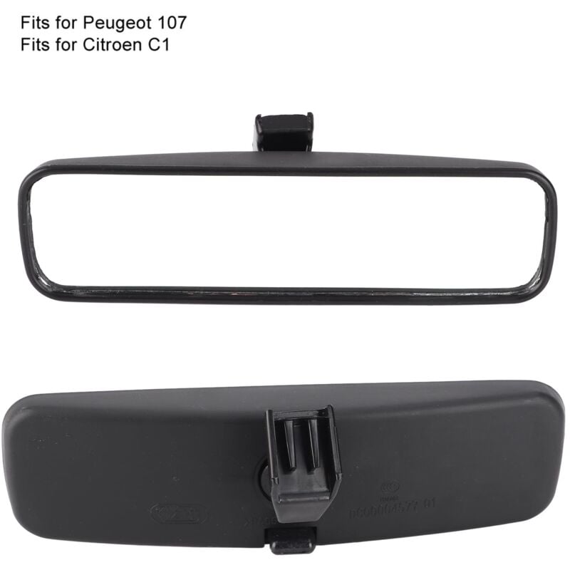 Rearview Mirror Compatible with Citroen C1 Peugeot 107 Toyota Aygo ABS 814842