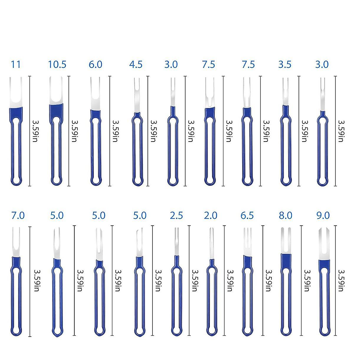 36 Piece Terminal Removal Tool Kit, Pin Extractor, Terminal Stripping Kit, Electrical Cable Connector