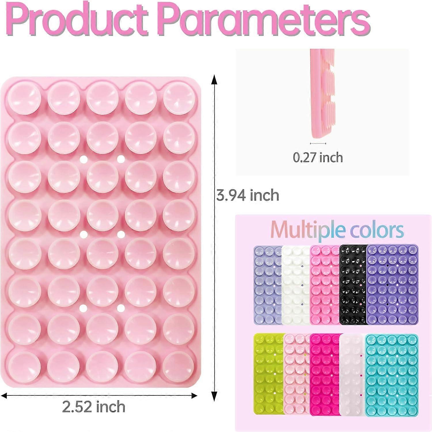 Silicone Suction Cup Phone Case Mount Handsfree Holder White Compatible with Phone Accessories for Selfies Videos Strong Grip Double Sided