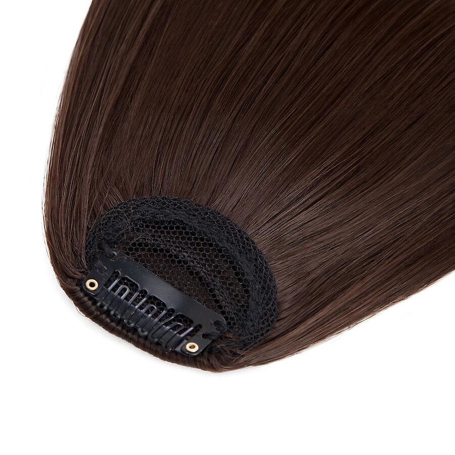 Clip In Hair Bangs Extensions 28cm Medium Brown French Stylish Hair Pieces