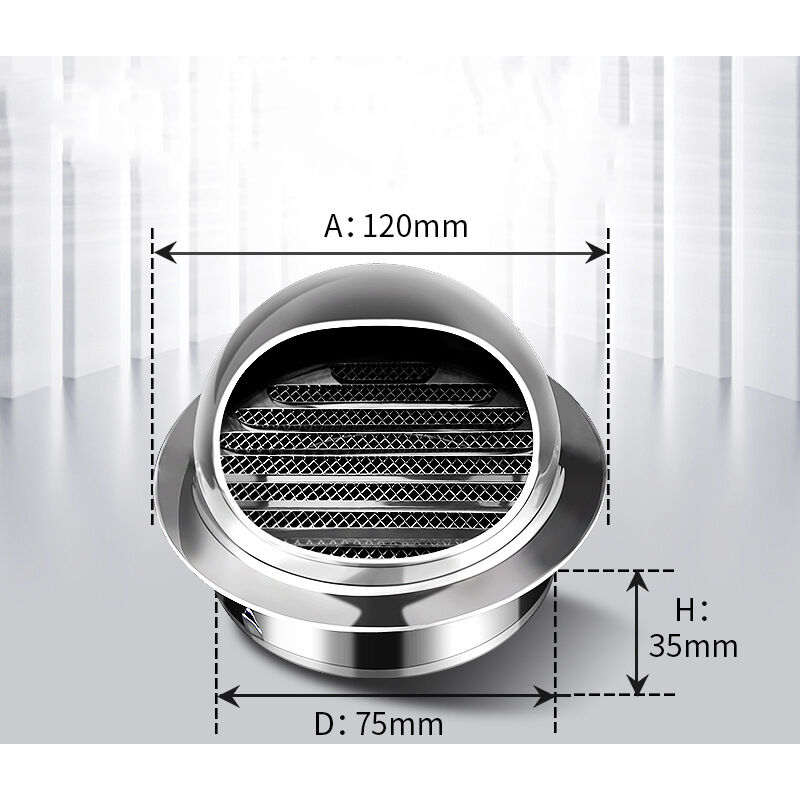 Stainless Steel Ventilation Grille 80mm Durable Airflow Equipment