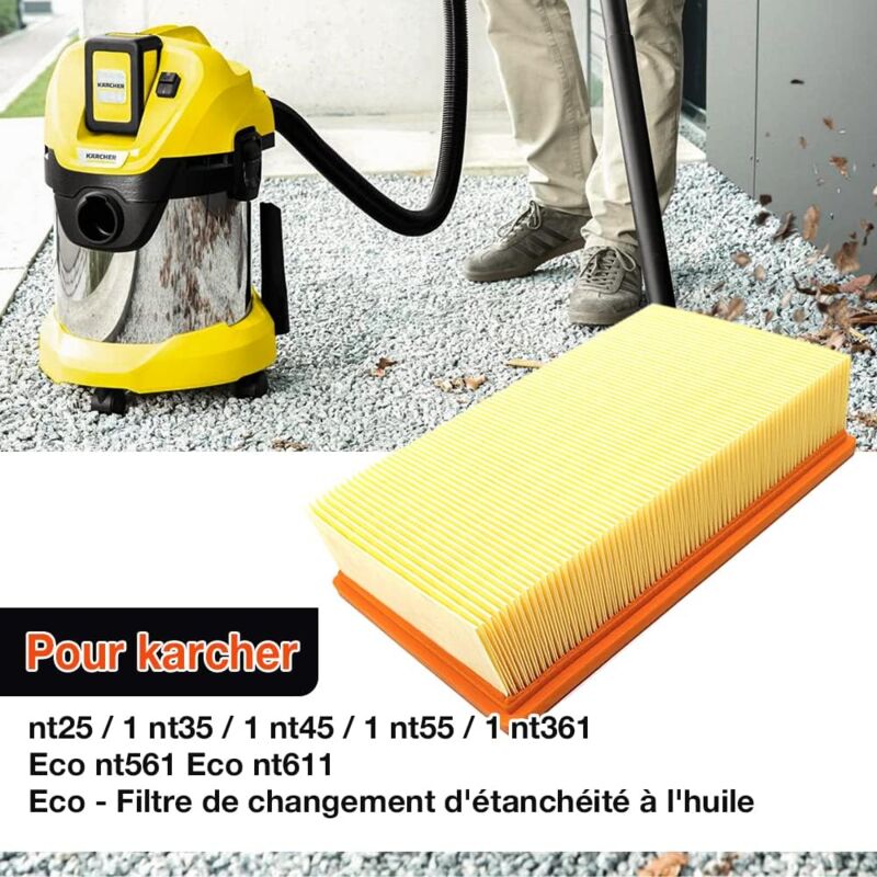 Kärcher Air Filter for NT25 NT35 NT45 NT55 NT361 ECO NT561 ECO NT611 Replacement