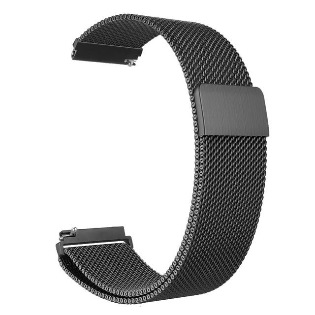 Stainless Steel Milanese Magnetic Watch Band for Garmin venu 2/venu SQ/venu 2S Venu SQ Black