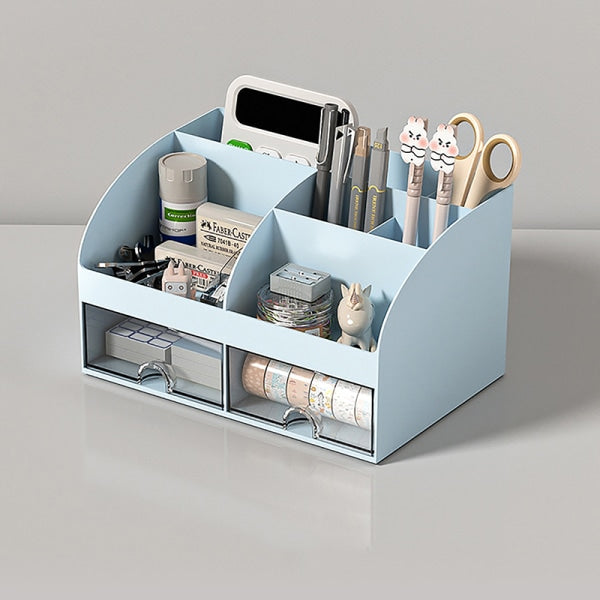 Desktop Storage Box White/Blue/Pink Paper Boxes Type Other Blue