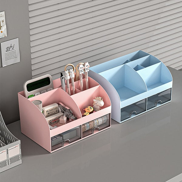 Desktop Storage Box White/Blue/Pink Paper Boxes Type Other Blue