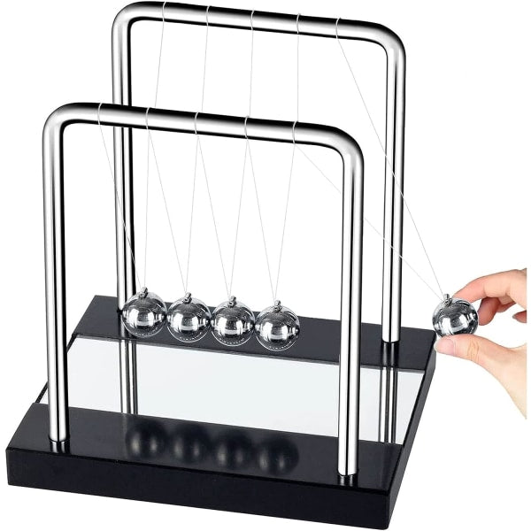 Newton's pendulum, large Newton's cradle 18 cm pendulum Newton's balls Newton's swing Science game Office desk decoration