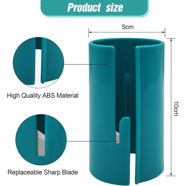 4-pack Sliding Wrapping Paper Cutters - Portable Gift Wrapping Paper Roll Cutter for Christmas and Birthday Wrapping