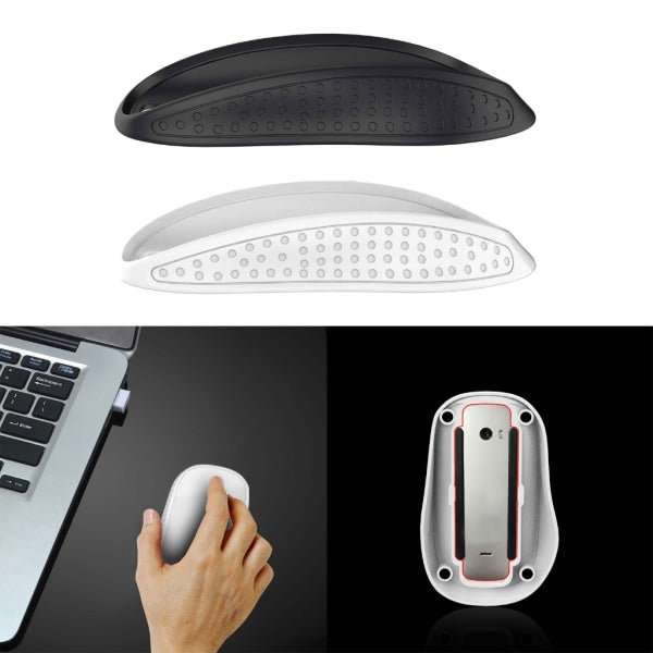 Comfortable Mouse Pad for Magic Mouse 2/3 Base Ergonomic Design Precise Fit White