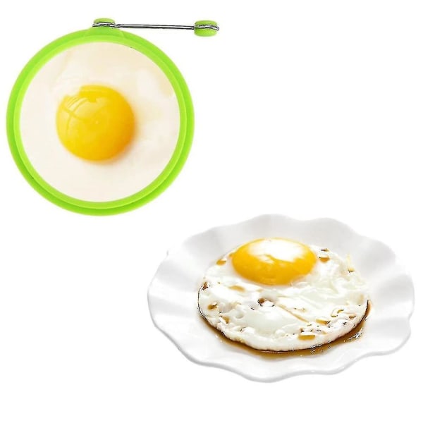 4 pcs silicone egg ring, egg rings non-stick, egg cooking rings, perfect fried shape or pancake rings