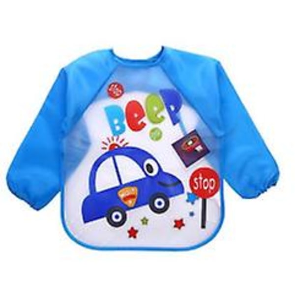 Waterproof Long Sleeve Bibs for Toddlers 4 Pack Unisex