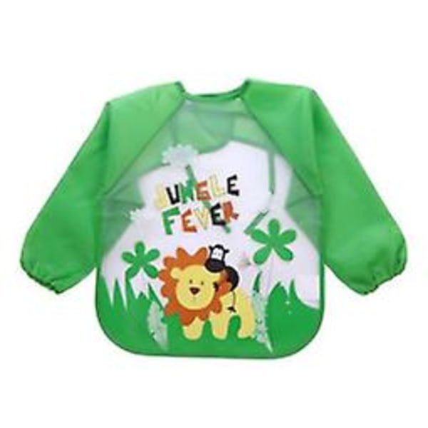 Waterproof Long Sleeve Bibs for Toddlers 4 Pack Unisex