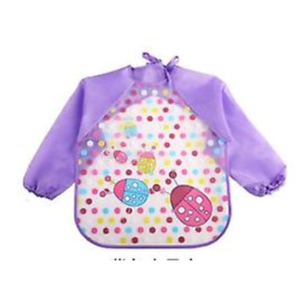 Waterproof Long Sleeve Bibs for Toddlers 4 Pack Unisex