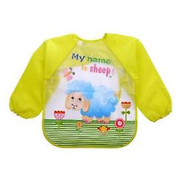 Waterproof Long Sleeve Bibs for Toddlers 4 Pack Unisex
