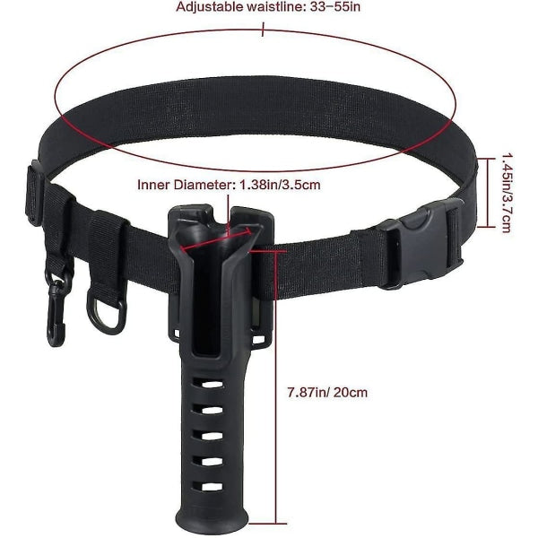 Adjustable Waist Rod Holder Portable Carp Fishing Rod Inserter