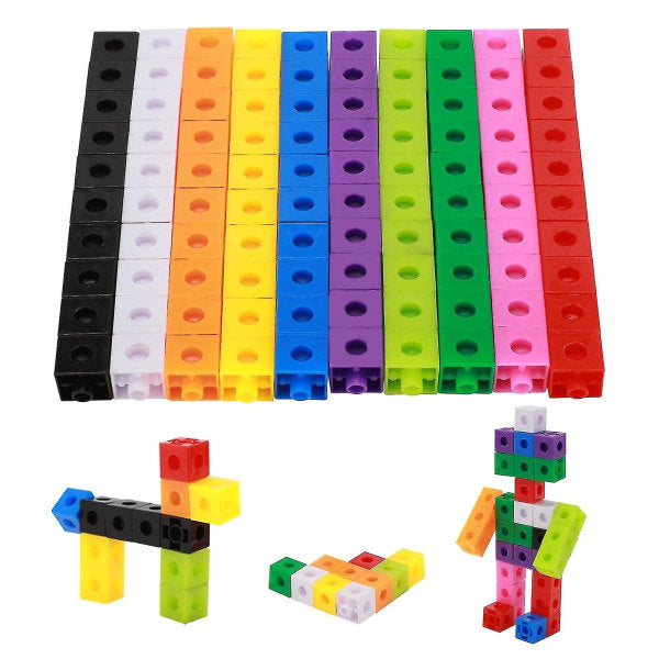 100pcs Children's Construction Toys Snap Cube Toys Educational