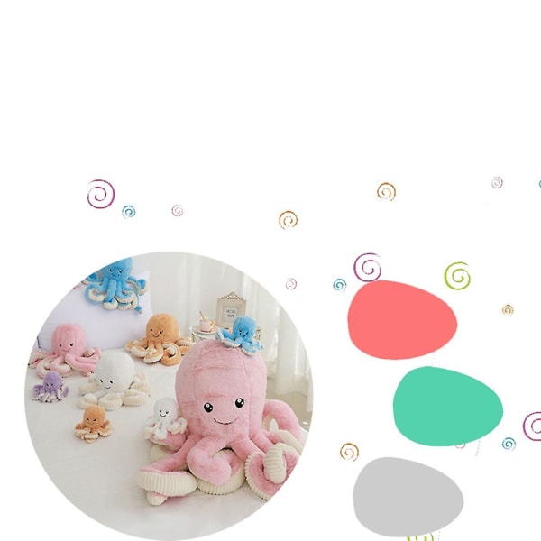 Octopus Plush Doll Toy Blue 18cm Cute Stuffed Animal for Kids