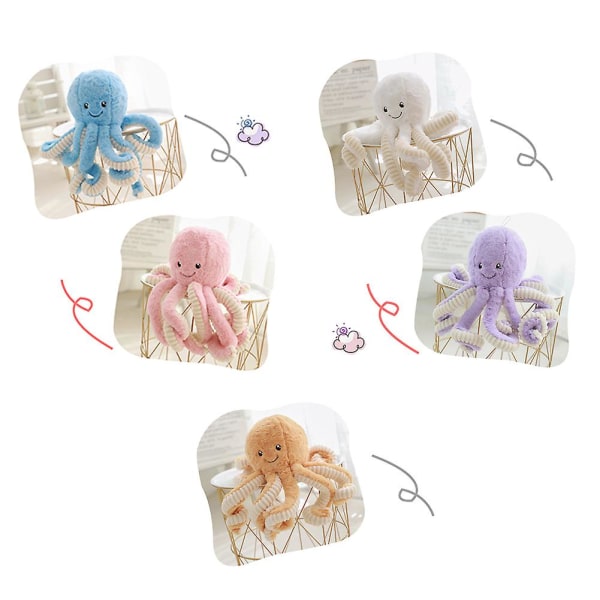 Octopus Plush Doll Toy Blue 18cm Cute Stuffed Animal for Kids