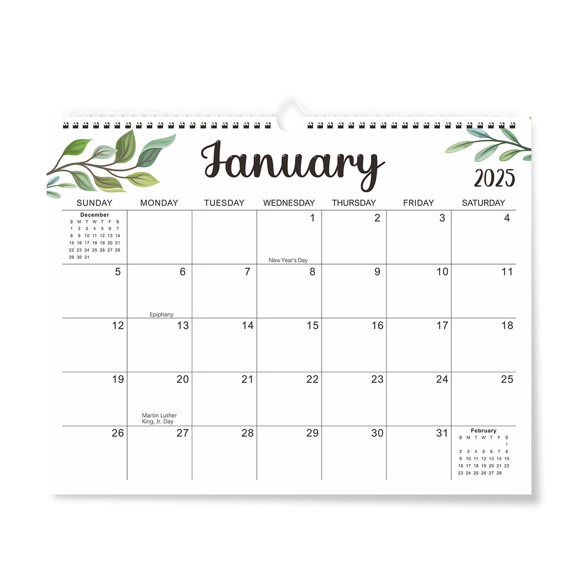 2025 Calendar - 14.5 x 11.4 inch 2025 Wall Calendar in Progress