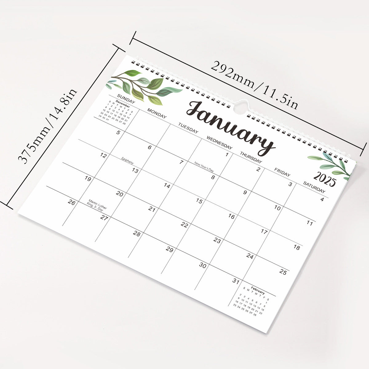 2025 Calendar - 14.5 x 11.4 inch 2025 Wall Calendar in Progress