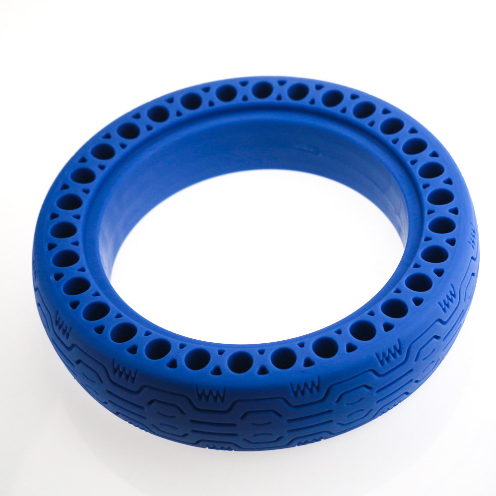 For Xiaomi electric scooter color solid tire multi-color honeycomb tire hollow airless tire M365 explosion-proof solid tire yellow