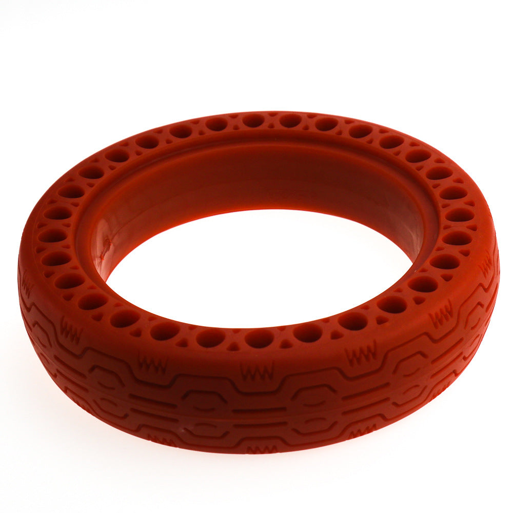 For Xiaomi electric scooter color solid tire multi-color honeycomb tire hollow airless tire M365 explosion-proof solid tire yellow