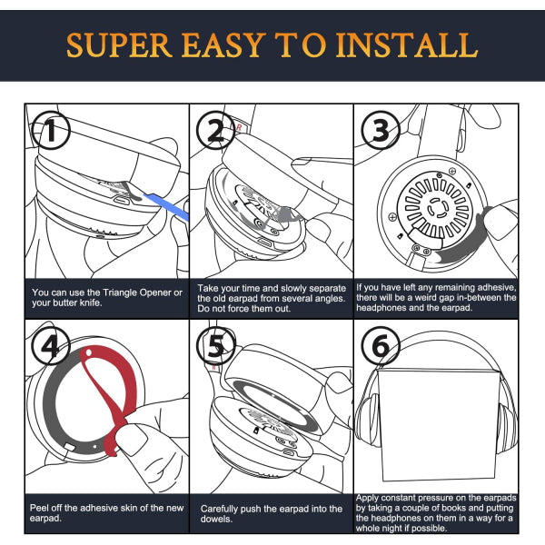 Compatible with Beats Solo 2 Solo 3 Replacement Ear Pads White CDQ