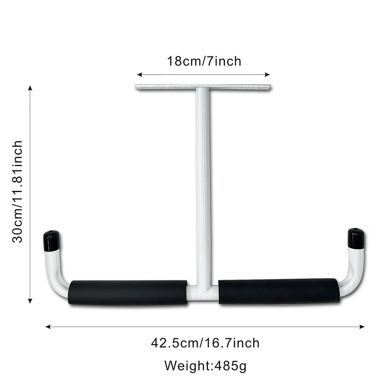 Heavy Duty Steel Storage Hook for Ceiling Rack Compatible with Hanging Bikes Tools Snowboard Fishing Rods White Storage System