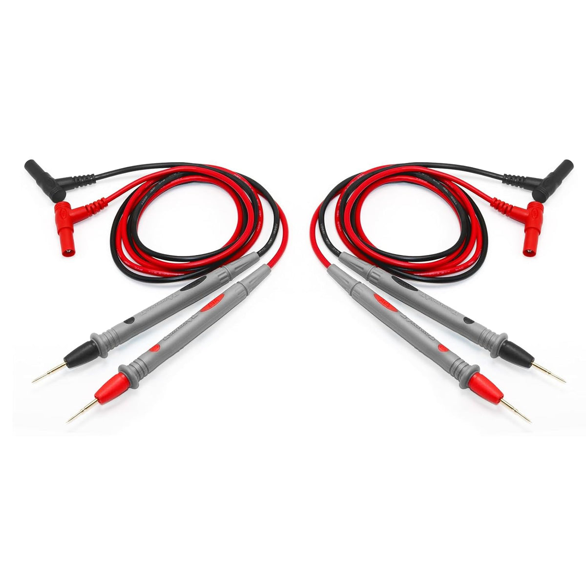 2 Pack 1000V 20A multimeter Leads, multimeter Leads &amp; fluke Test Leads, black