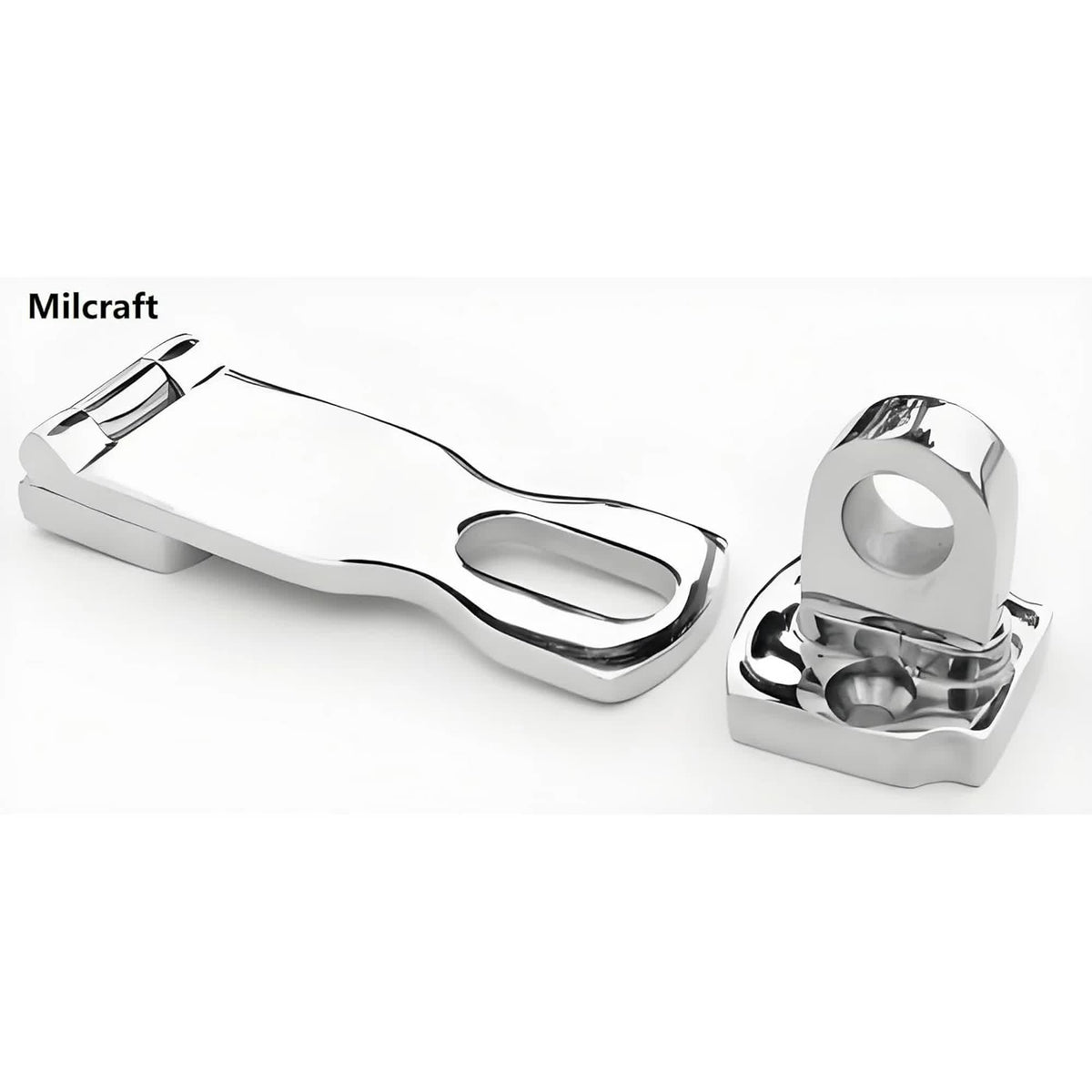 Marine Grade Stainless Steel Heavy Duty Door Hasp with Turning Padlock Eye Mount