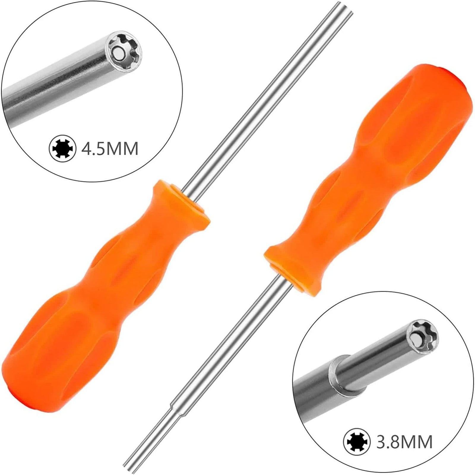 3 Pack Gamebit Security Screwdriver, 3.8mm and 4.5mm Security Screwdriver and 2.5mm Triwing Screwdriver for Super Nintendo, SNES, NES, N64 and GameBoy