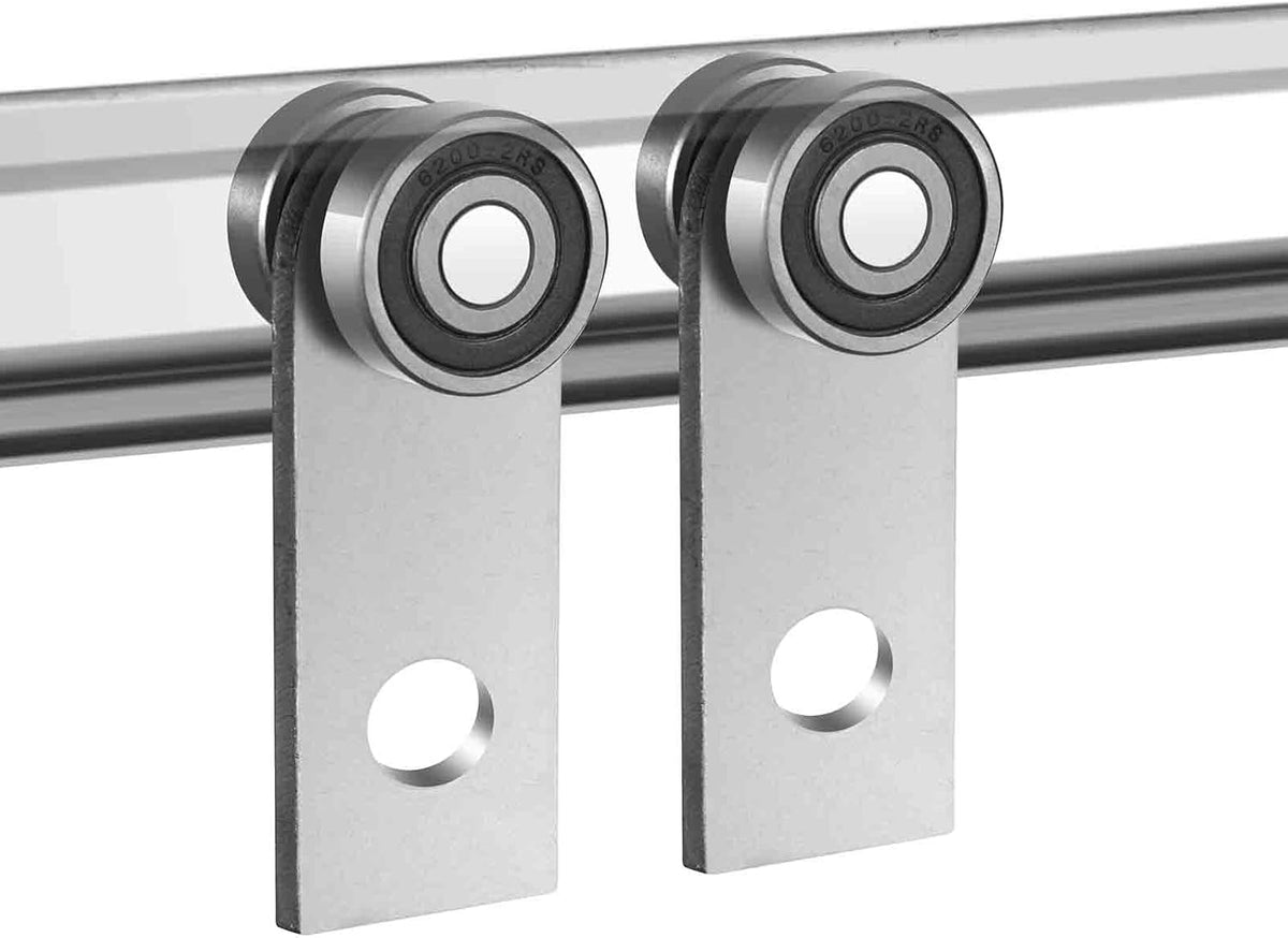 2Pcs 4 Wheel Trolley Assembly Rollers Four Bearing Trolley Assembly for 1-5/8" Wide and All 1-5/8" or Taller Strut Channel