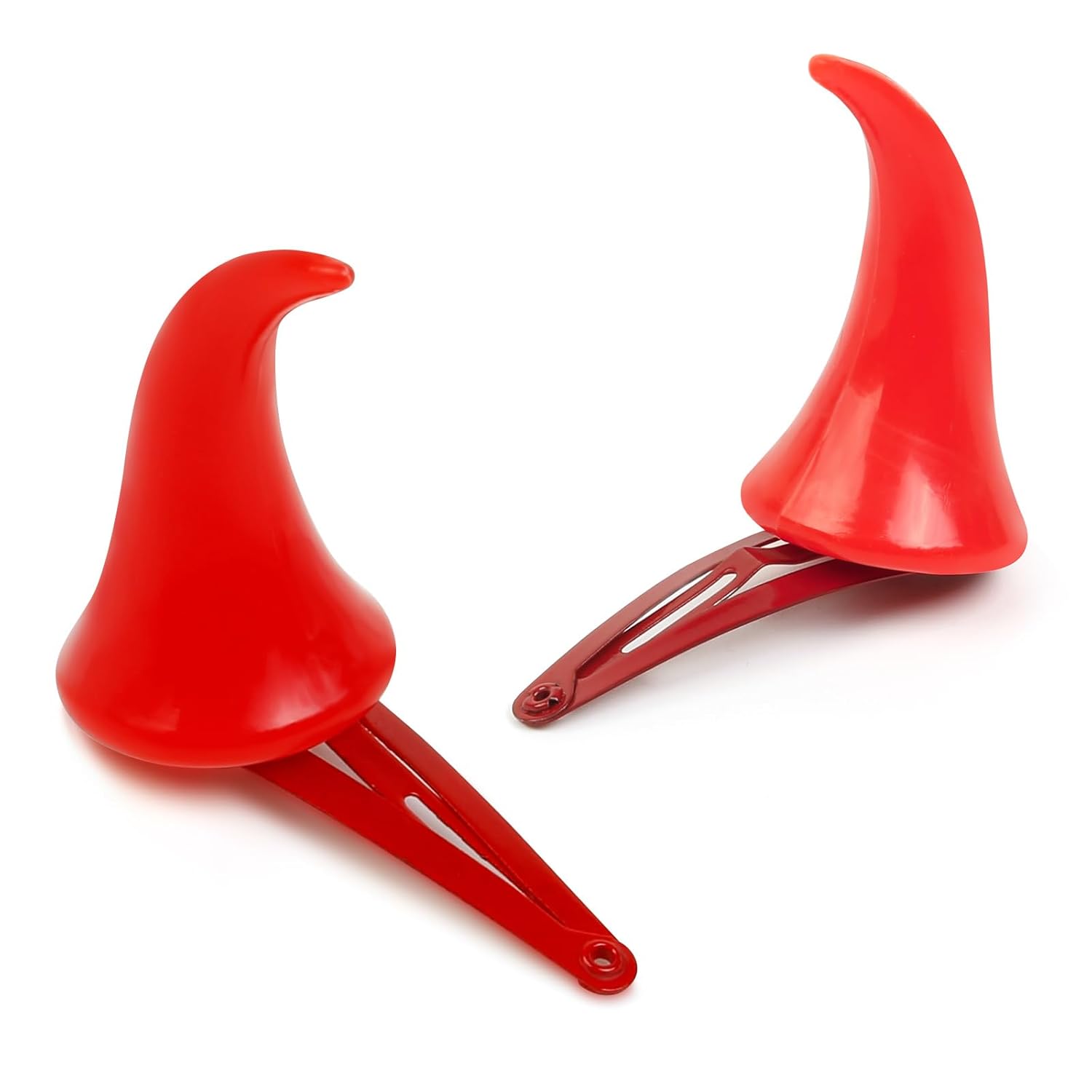 Devil Horns Hair Clips Red Horns Hair Clip Barrettes Demon Horns for Halloween Costume Cosplay Hair Accessories