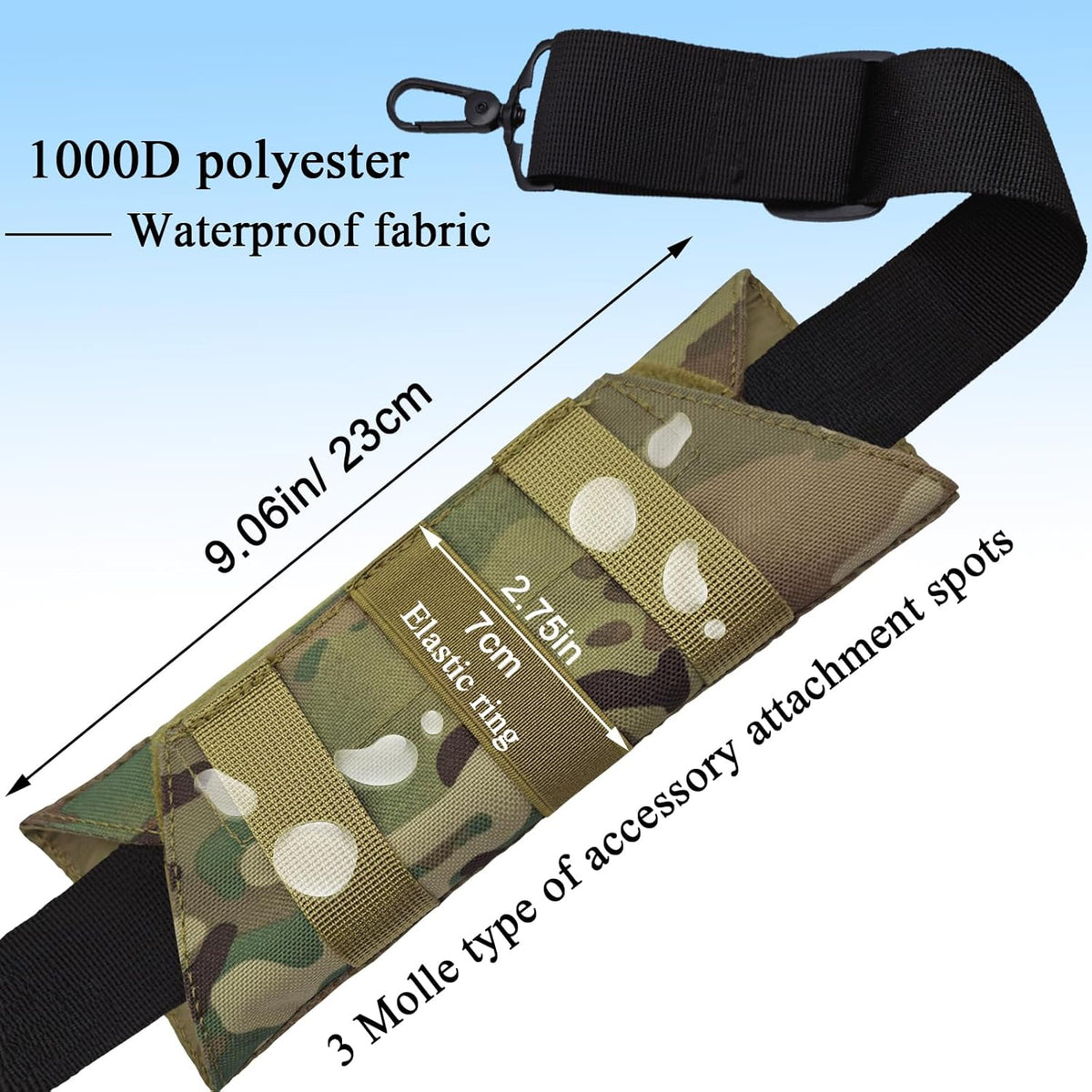 Soft Long Shoulder Strap Pad, Removable & Breathable & Thick Backpack Strap Pads for Bag Strap