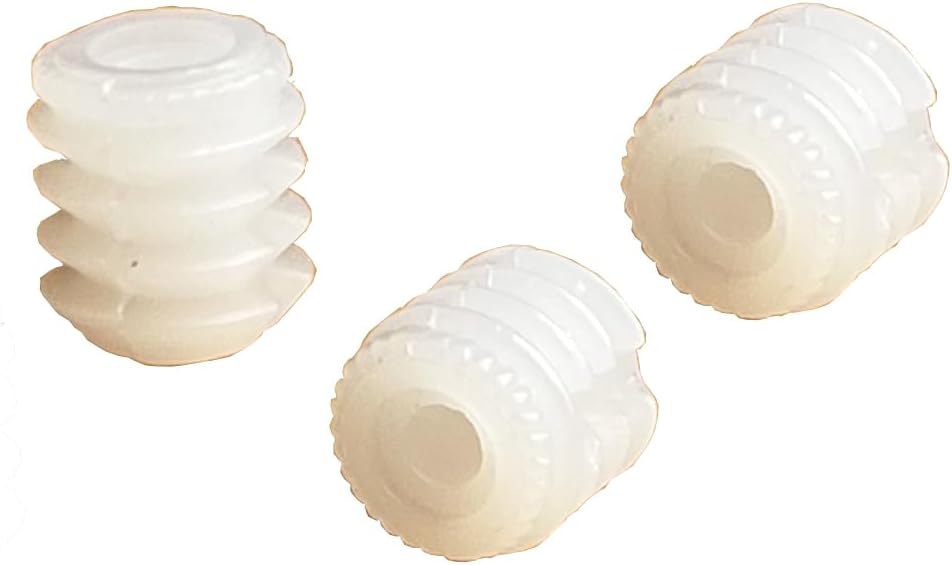 100 Pieces 8.75 x 10 mm Plastic Hinge Dowel Inserts Replacement Anchors for Kitchen Cabinet Bathroom Locker Cupboard Doors