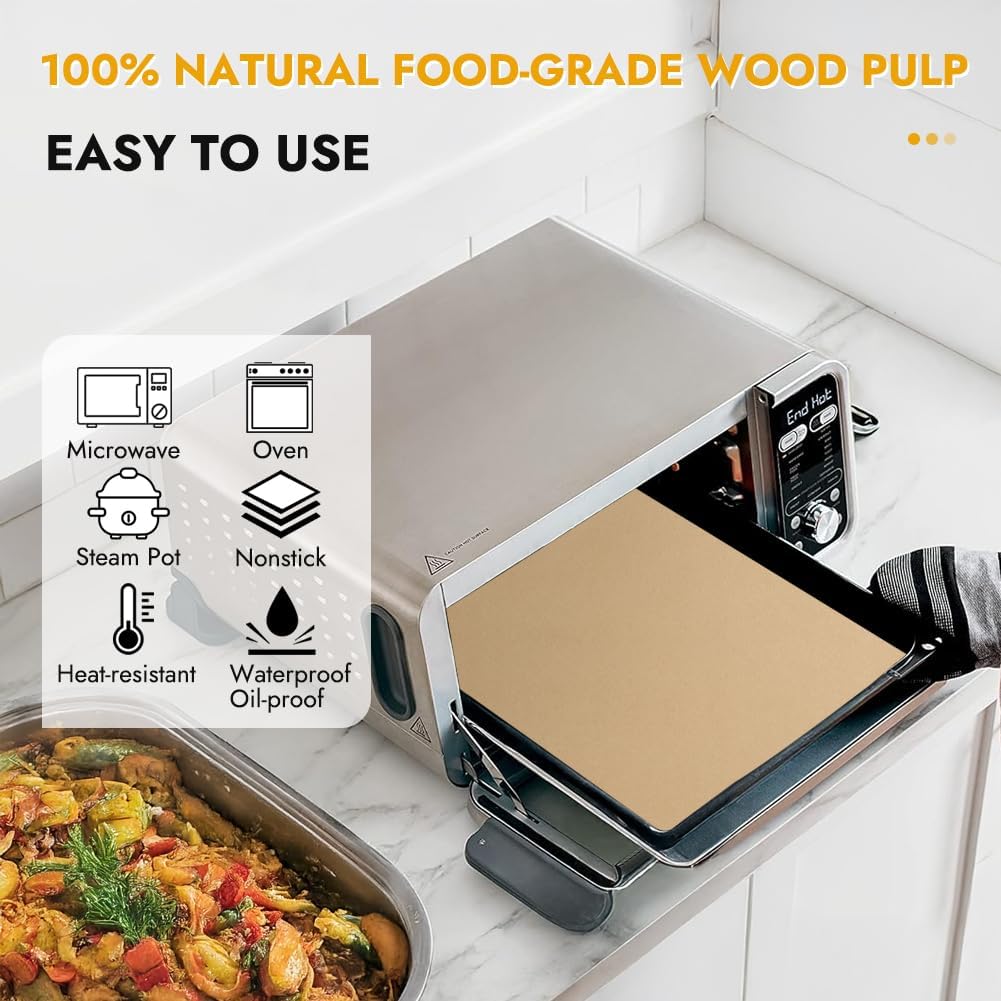 12 Inch Air Fryer Parchment Paper for Ninja Air Fryer SP151 SP351 SP101 SP201 SP301, 120PCS Airfryer Disposable Liners for Ninja Foodi Airfryer Combo, Flip Up Toaster Oven Accessories