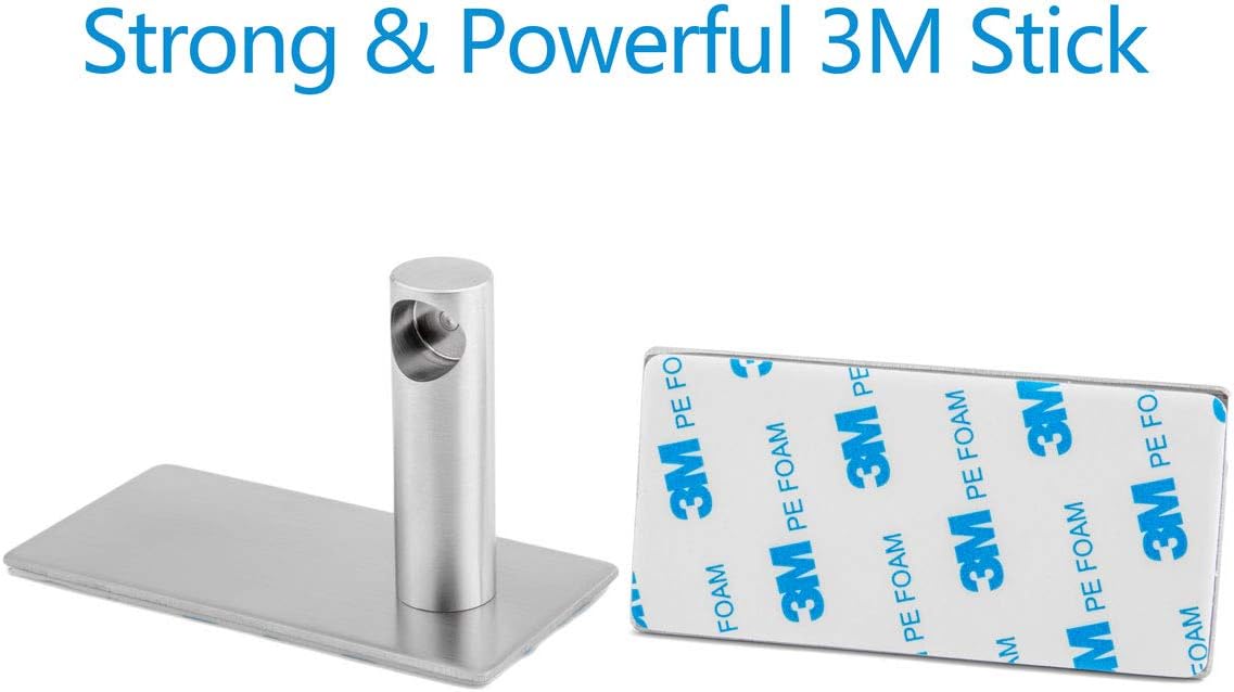 Bathroom Towel Bar Towel Holder, Strong 3M Self Adhesive Hand Towel Holder,Wall Mounted Stainless Steel Towel Rack for Bathroom,Kitchen Dish Cloths Hanger,Brushed Nickel (12'')