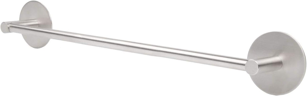 SUS304 Stainless Steel Towel Bar for Bathroom, Strong 3M Self Adhesive Hand Towel Bar Heavy Duty Wall Mount Towel Rack RV Towel Holder Brushed Nickel,16''