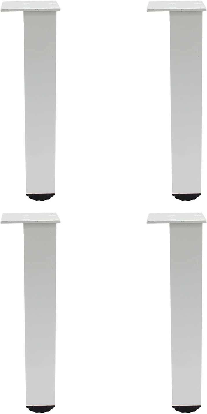 4 Pack Adjustable Furniture Legs, 300mm/12'' Silver Aluminum Alloy Support Feet Heavy Duty Replacement Legs for Sofa Bed Desk TV Cabinet Couch Coffee Table Sideboards Cupboard Dresser