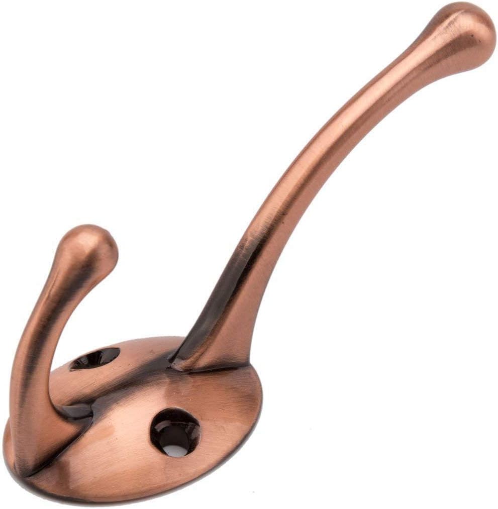 Bathroom Coat Hooks, Decorative Hanger Rack for Hanging Towel,Jacket,Handbag,Scarf,Keys,Solid Wall Mounted Home Kitchen Garage Closet Storage & Organization Hardware Accessories 10PC (Copper)