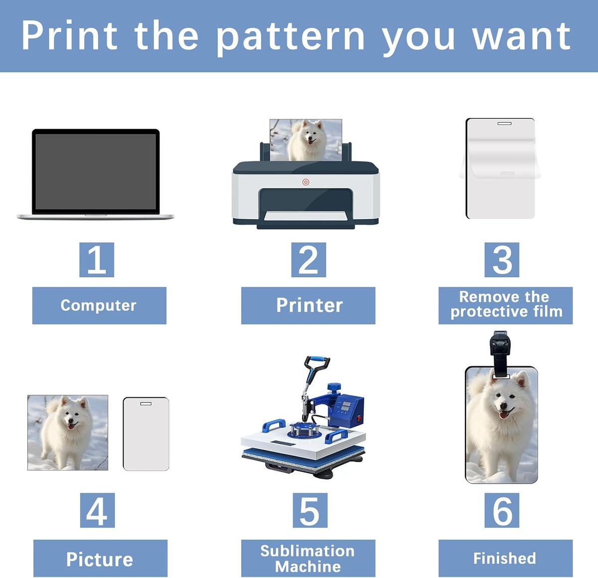 40 Pcs Luggage Tag Blanks - Rectangle Bulk with Belt - MDF Bag Tags - Heat Transfer Double Sides - Keychain Blanks - 2.4x3.8 inch