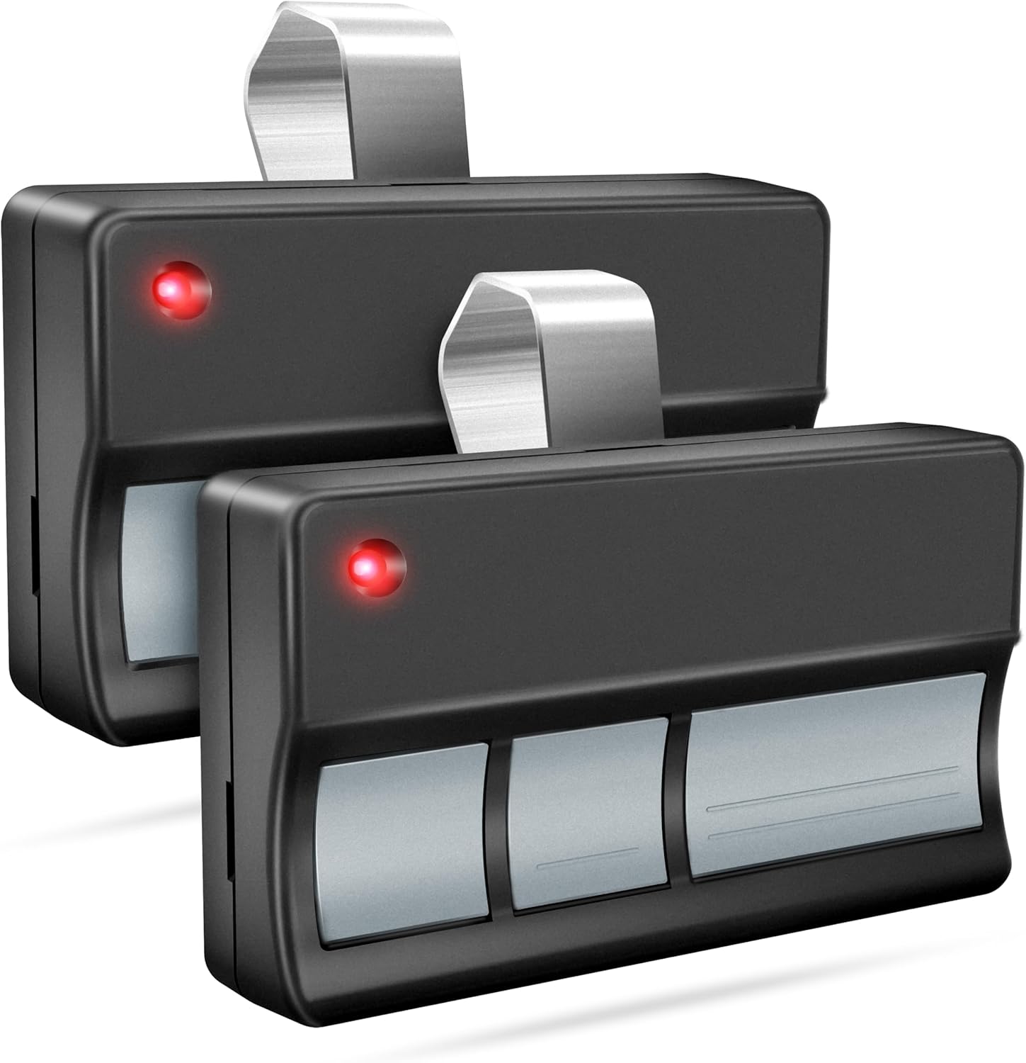 2 for Chamberlain LiftMaster Craftsman Garage Door Opener Remote 373LM 371LM 973LM 971LM Universal Black  Black