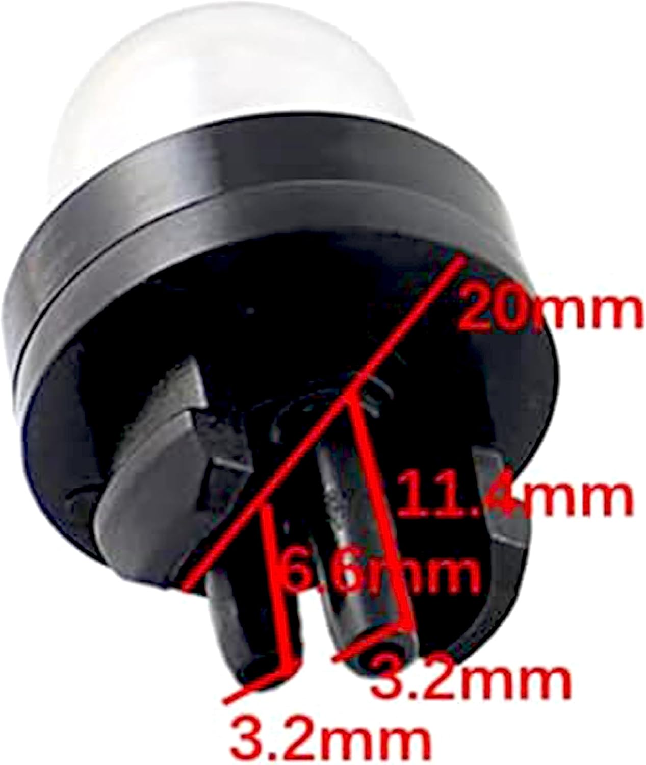 5 Pack 503936601 530047721 Snap in Primer Bulb for McCulloch 3210 3214 3216 3200 3205 Husqvarna Chainsaw 235 236 240 340 345 350 353 440 Poulan Echo R-yobi Homelite Chain Saw Purge Bulb