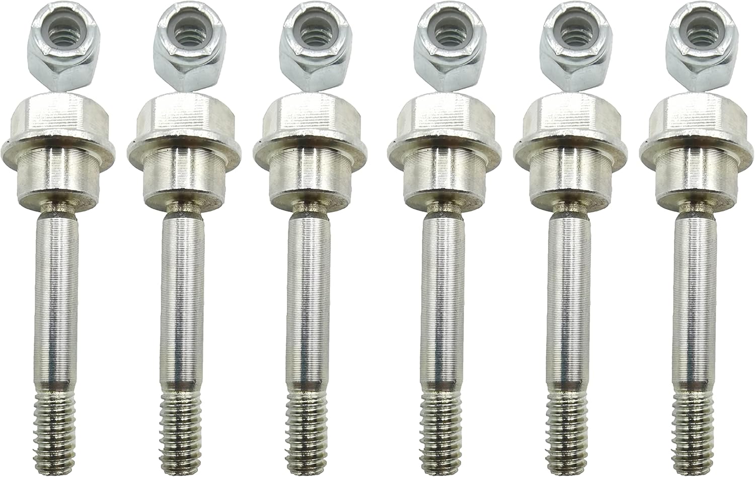 (Set of 6) 588077501 Snow Blower Shear Pin Bolt & Nut fits for Husqvarna 532179828 532187494 532188243 532192090 588077501 601001986 AYP 192090 ST2109 ST230