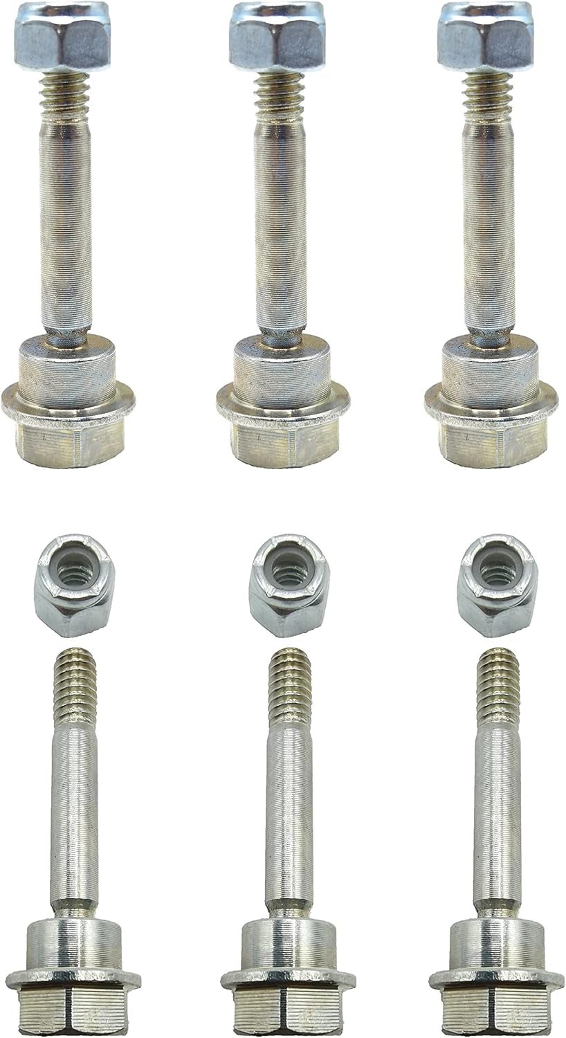 (Set of 6) 588077501 Snow Blower Shear Pin Bolt & Nut fits for Husqvarna 532179828 532187494 532188243 532192090 588077501 601001986 AYP 192090 ST2109 ST230