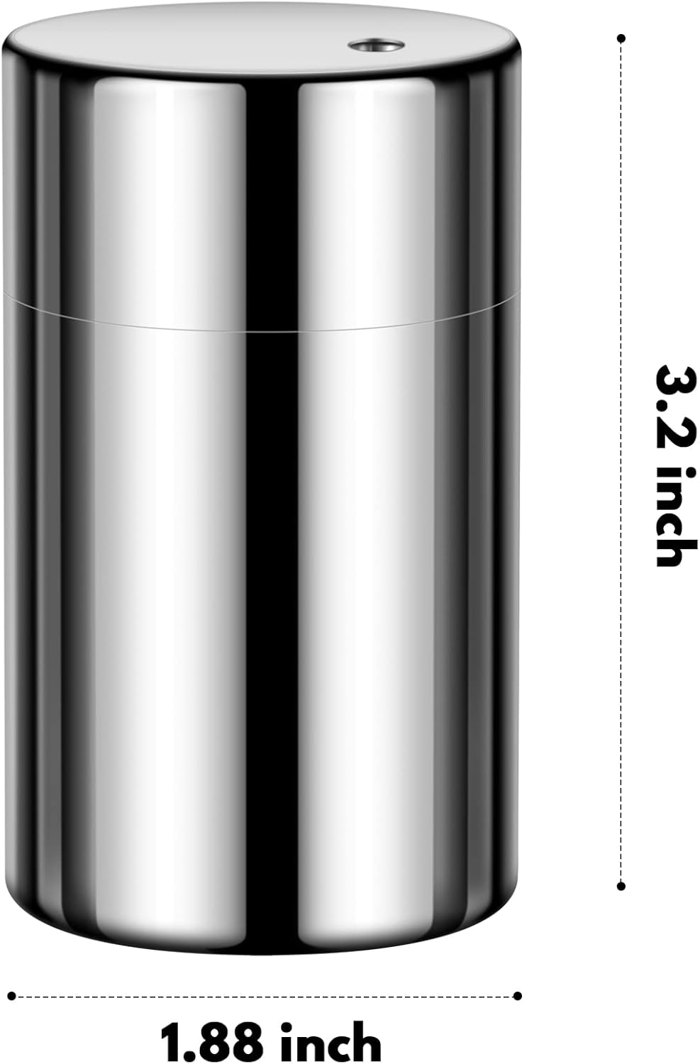 Toothpick Holder Toothpicks 304 Stainless Steel Toothpick Dispenser with 400 Bamboo Toothpicks for Appetizers Craft, Party, Cocktail Picks, Cleaning Teeth (Silver)