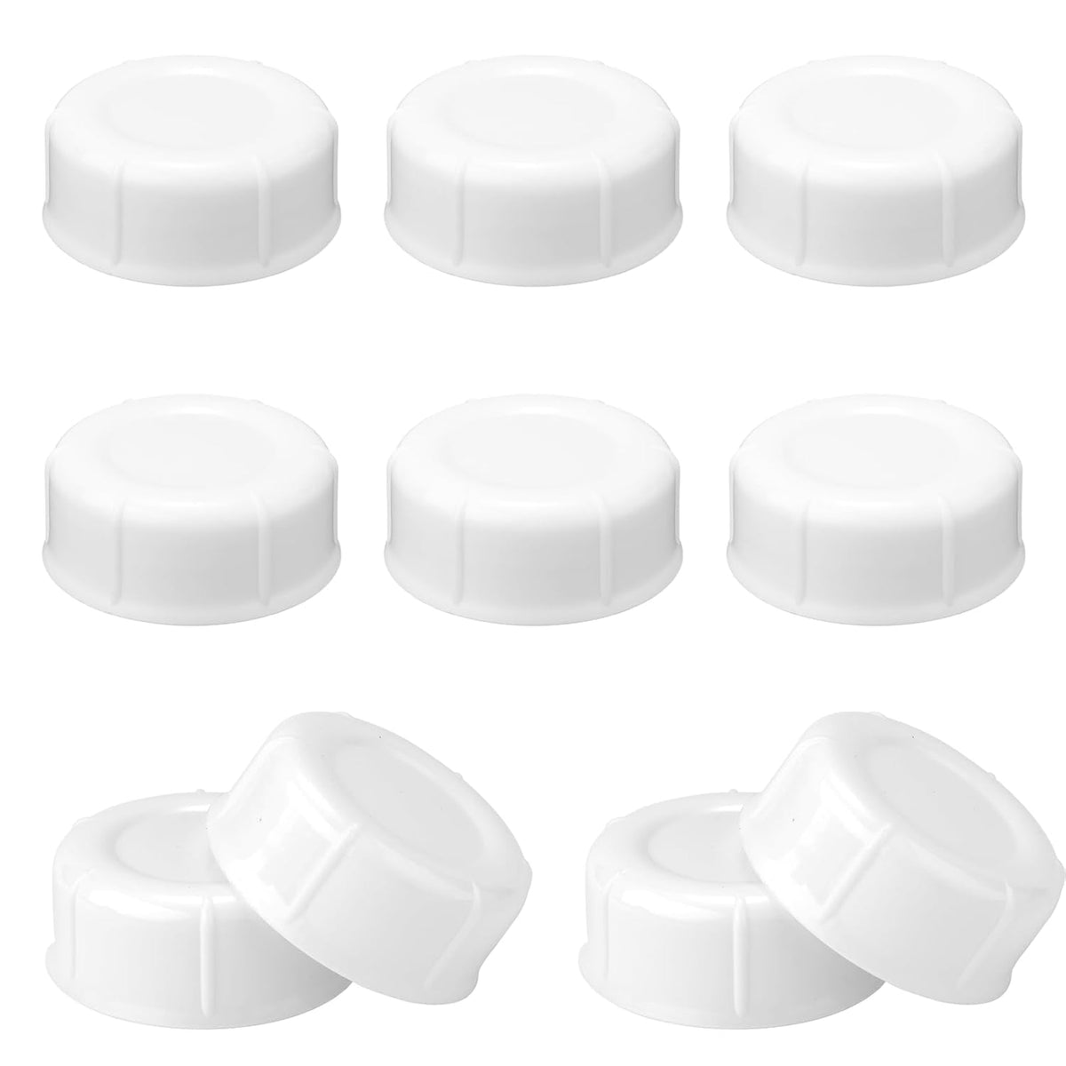 10pcs Narrow Baby Bottle Caps for Dr Brown &amp; Medela Bottles, BPA Free Travel and Storage Baby Bottle Lids Replacement Parts with Sealing Gasket for Ameda Baby Bottles Accessory (White)  White    White